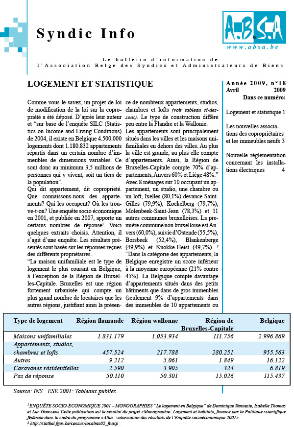 Syndicinfo - N°18 - avril 2009