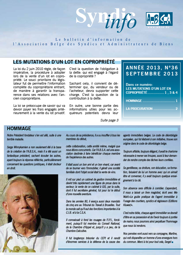 N°36 - septembre 2013